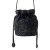 Myra Honey Vine Western Bucket Bag for Women in Black with embroidered detail