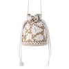 Myra Honey Vine Western Bucket Bag for Women in Jute with embroidered detail