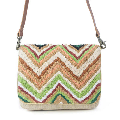 Myra Chevron Valley Crossbody Bag in Spring Glow