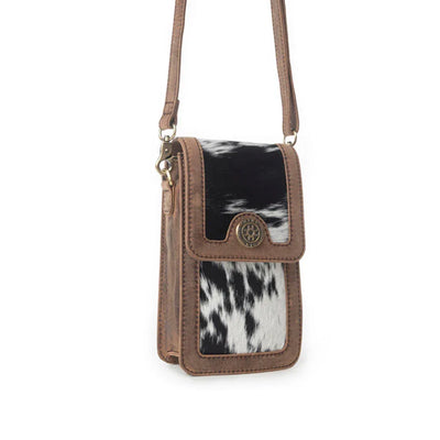 Myra Lasso Lane Hairon Leather Bag in Snowhide