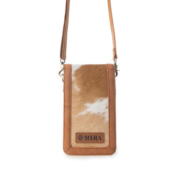 Myra Lasso Lane Hairon Leather Bag in Chestnut Hide