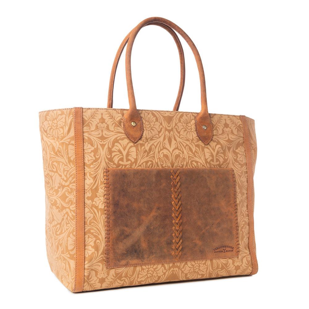 Yellowstone Chief Weekender Bag with Pockets in Amber