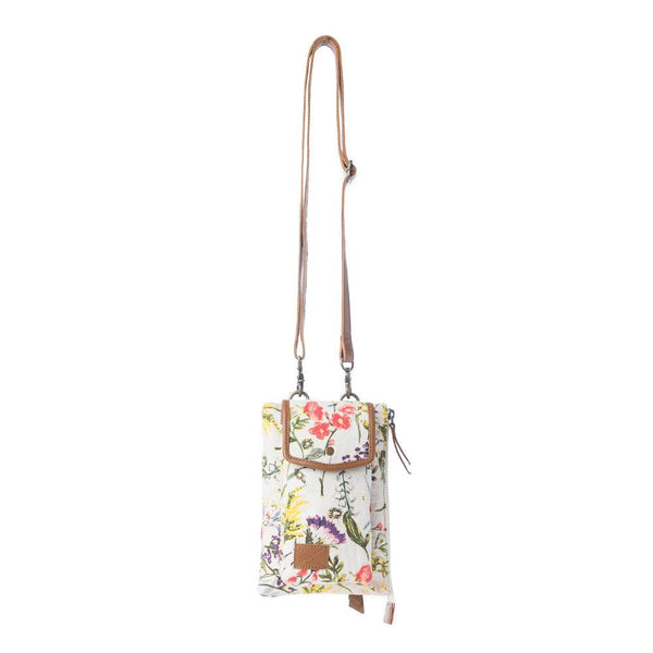 Myra FloralÃ©a Crossbody Bag with Phone Compartment in Orchid Glow