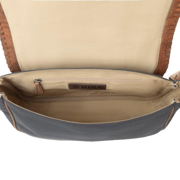 Myra Outlaw's Travels Leather Shoulder Bag in Copper Tan