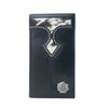 Myra Frontier Mark Hairon Leather Wallet for Men in Dusthorn Black
