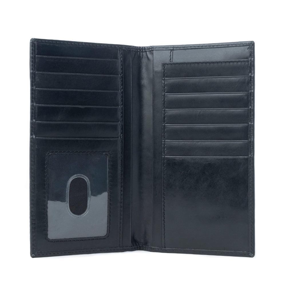 Myra Frontier Mark Hairon Leather Wallet for Men in Dusthorn Black