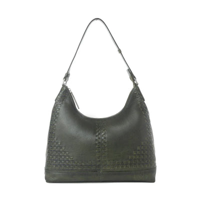 Myra Zidana Marlowe Dusk Veg Tanned Leather Bag in Twilight Smoke