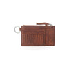 Myra Zidana Vino Braided Veg Tanned Leather Wallet in Chestnut Shine