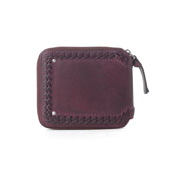 Myra Zidana Dante Men's Veg Tanned Leather Wallet in Plumwood