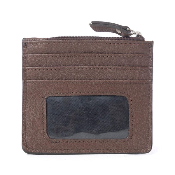 Myra Briar Creek Handtooled Leather Credit Card Holder in Sage Tan