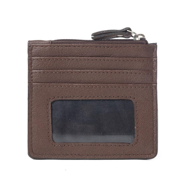 Myra Briar Creek Handtooled Leather Credit Card Holder in Toasted Honey