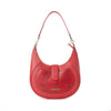 Myra Alanna Embossed Leather Bag in Wild Cherry