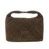 Myra Saddle Weave Genuine Suede Leather Bag in Bridle Bronze