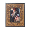 Myra Bordertown Handtooled Leather Photo Frame in brown, premium western home décor