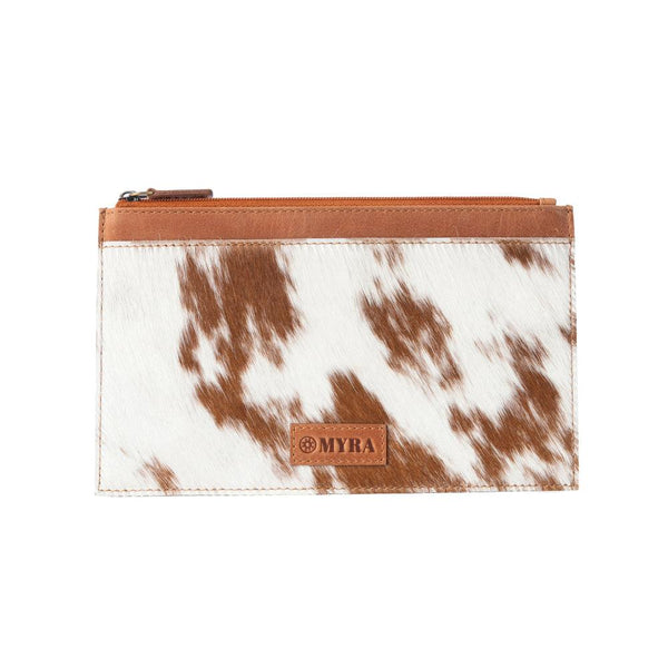 Myra Hayride Hairon Leather Pouch for Women in brown