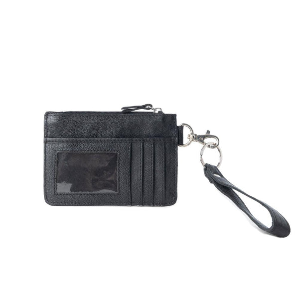Myra Hand Hewn Western Card Holder for Women in Brown with handtooled detail