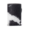 Myra Birch Valley Hairon Leather Beer Can Holder in Ivory Slate