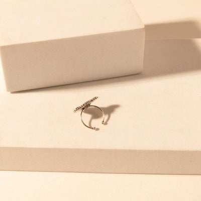 Myra Rodeo Hide adjustable Ring for Women with hair-on cowhide detail for premium western wear
