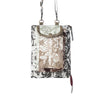 Myra Wild Baroque Phone Crossbody in black with leather detail