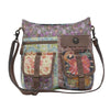 Myra Le Fleur Bel Cowgirl Shoulder Bag - Multi-Floral Print Crossbody with Leather Straps for Everyday Western Flair