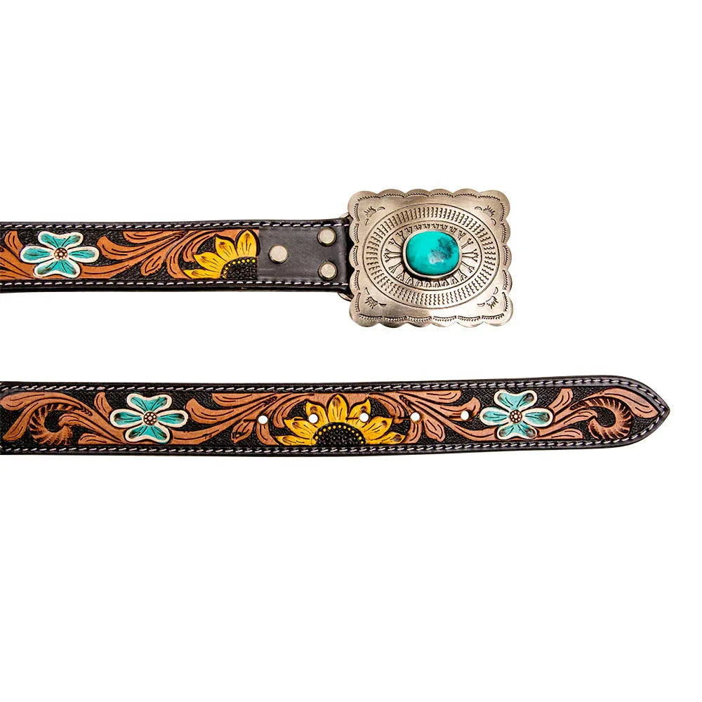 Klepto Hand-Tooled Concho Women's Belt