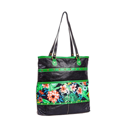 Marianna Floral Canvas & Leather Bag