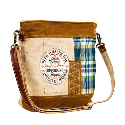 Blue Whales Bay Shoulder Bag