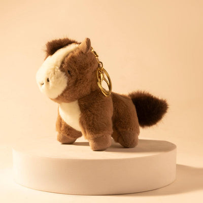 Myra Saddle Sweetheart Bag Charm in Desert Fawn