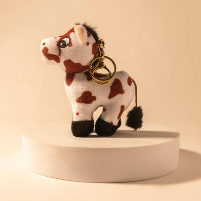 Myra Little Pinto Bag Charm in Ivory Spot