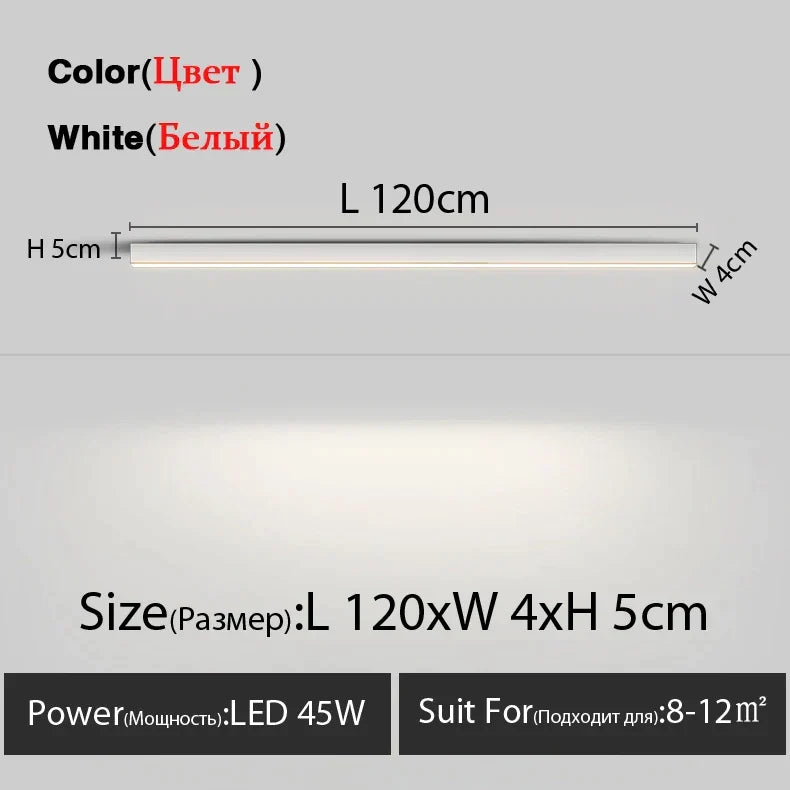 Aluminum Linear Ceiling Lamp