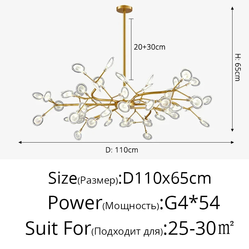Iron Nordic Ceiling Light
