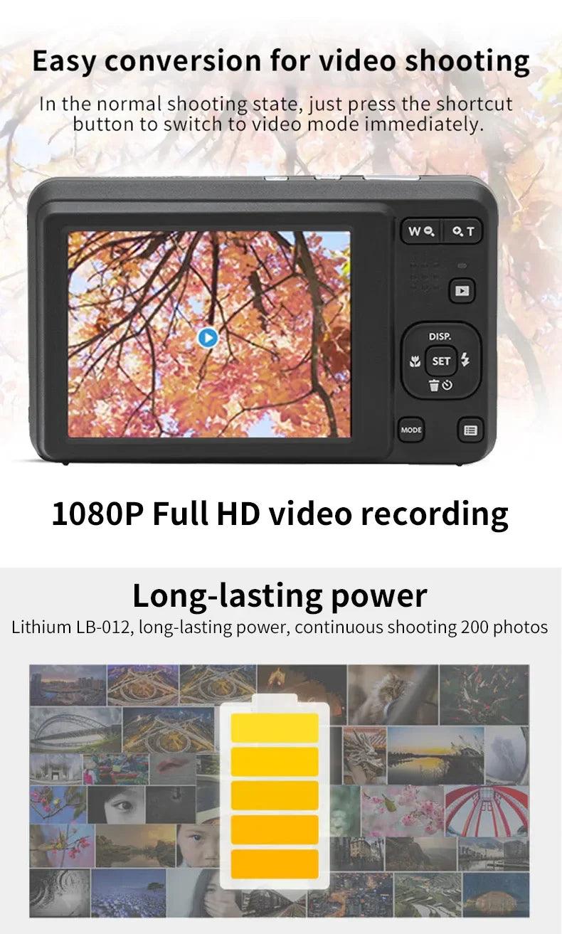 KODAK PIXPRO FZ55-RD 16MP Digital Camera 5X Optical Zoom 28mm Wide Angle 1080P Full HD Video 2.7