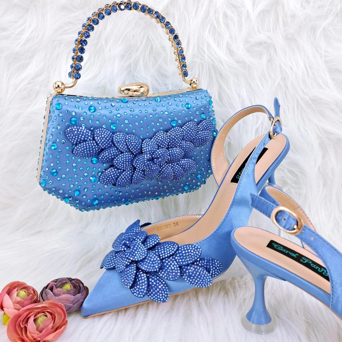 Latest Ladies Bag and Shoes Set EDN106