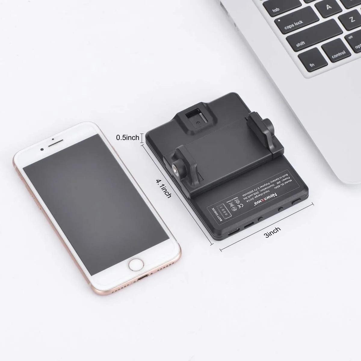 LED Portable Clip-on Selfie Light; Video Conference Lighting, 3 Lighting Modes, Suitable for iPhone Camera Laptop