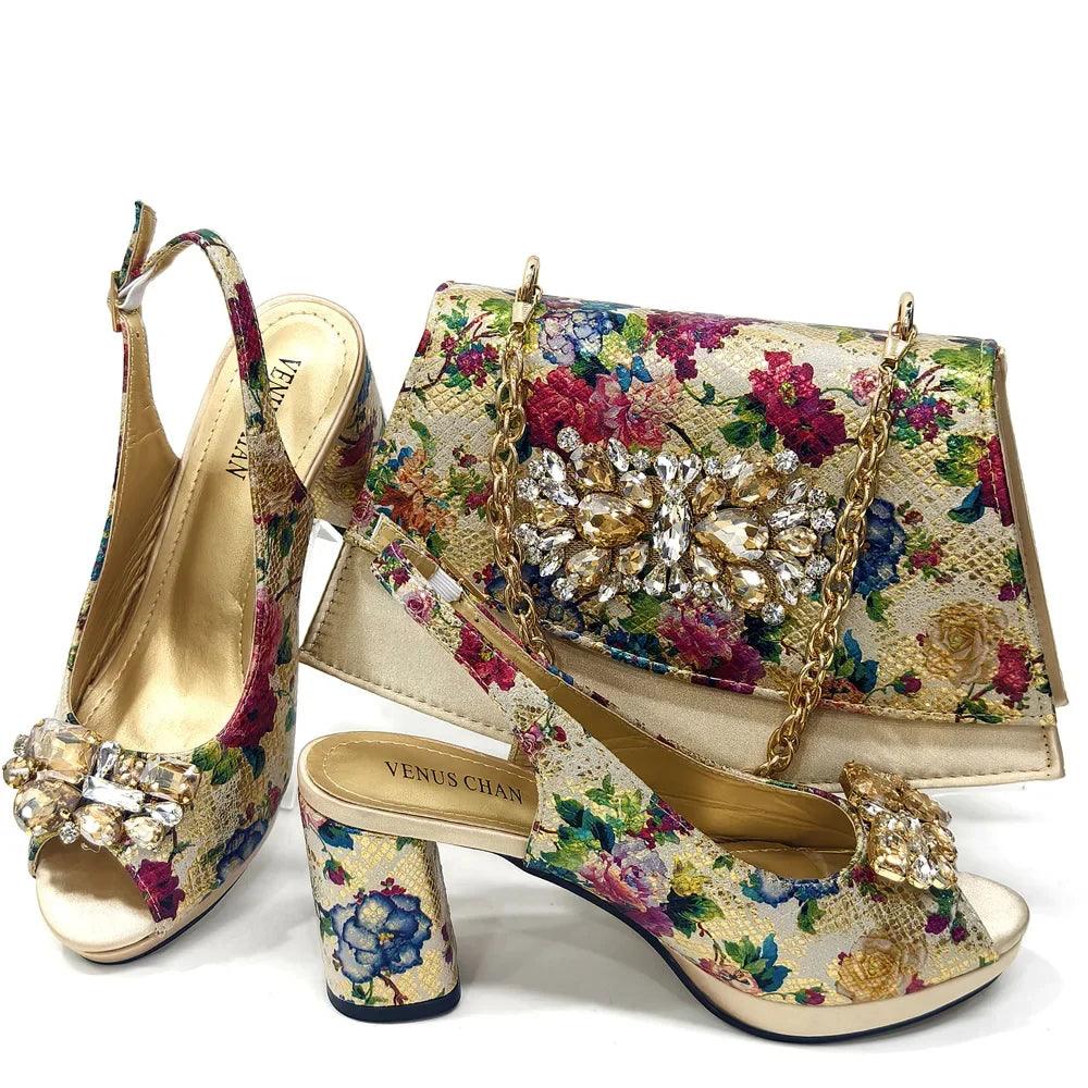 Lastest Italian Ladies Shoes with Matching Bag Set HMA1-4
