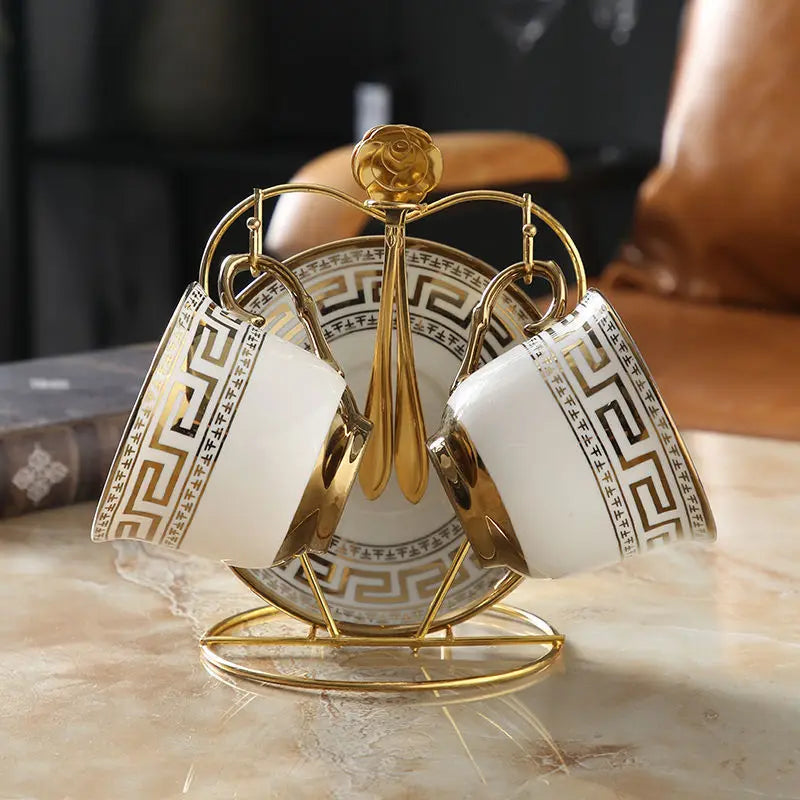 900ML European British Teapot  Porcelain High-Capacity Tea Pot With Filter Luxury Teaware Heat Resistant Kettle Pot Ceramic