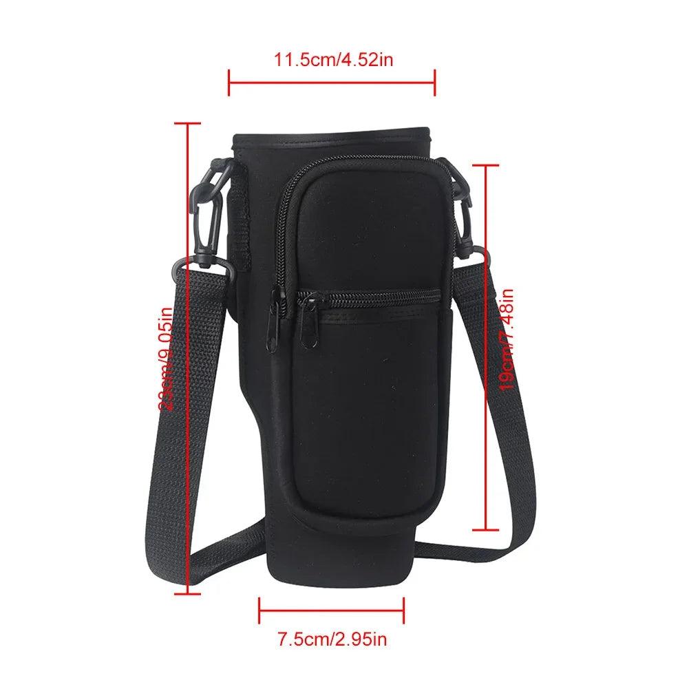 40oz Neoprene Water Bottle Carrier Bag For Stanley Quencher Cup Sleeve with Adjustable Shoulder Strap Water Bottle Holder Pouch