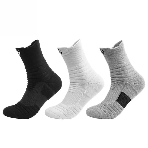Cushioned Sports Compression Socks for Basketball and Running