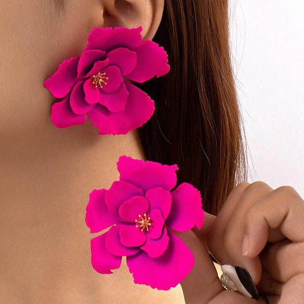 Big Flower Drop Earrings - Sexikinis Swim - Gifts for You 'n Me