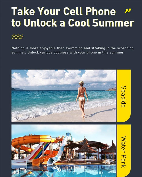 Unique Soft Waterproof Phone Case 7.2inch IPX8 Waterproof Phone Bag For iPhone 13  Waterproof Pouch Diving Surfing Phone Bag Case Cover Adjustable Rope Phone Case