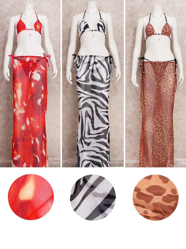 Tropical vibe three Piece swimsuit - Sexikinis Swim