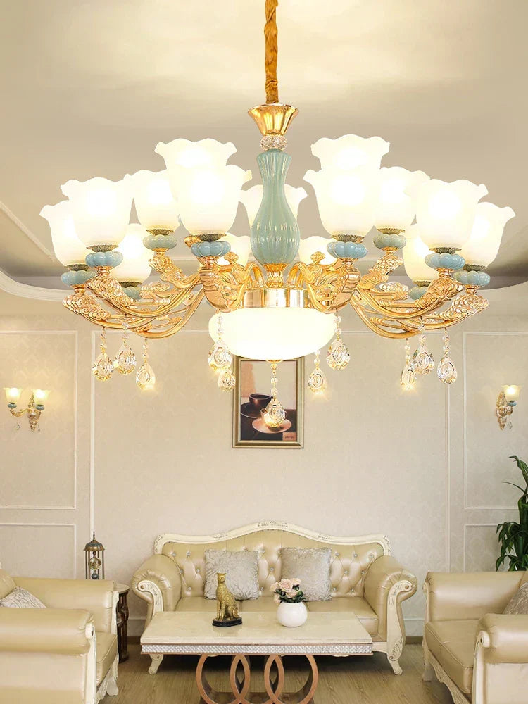 Modern European Chain Chandelier