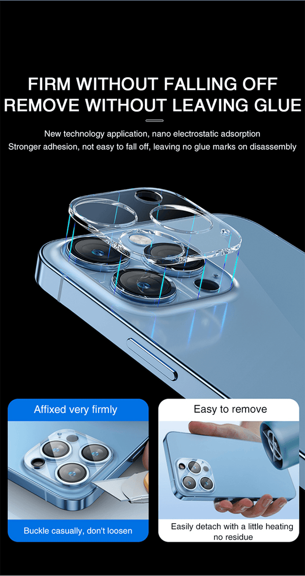4Pc Camera Lens Protector For iPhone 14 13 12 Pro Max Full Cover Tempered Glass For iPhone 13 12 Mini Camera Protector Lens Film Camera Protective Glass For iphone