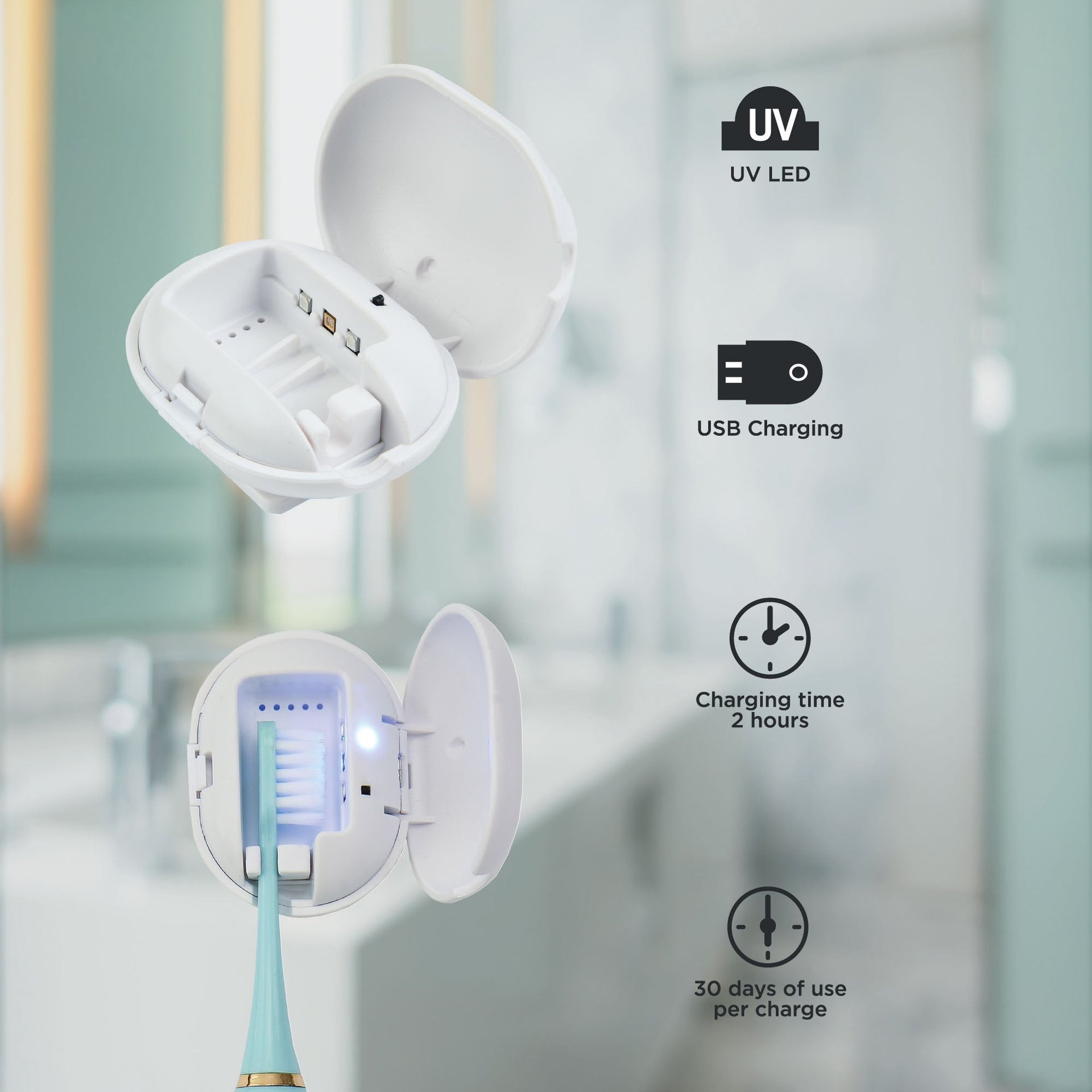 Pursonic UV Toothbrush Sanitizer & Portable Toothbrush Sterilizer Bundle – Dual Protection for a Cleaner Smile Anywhere