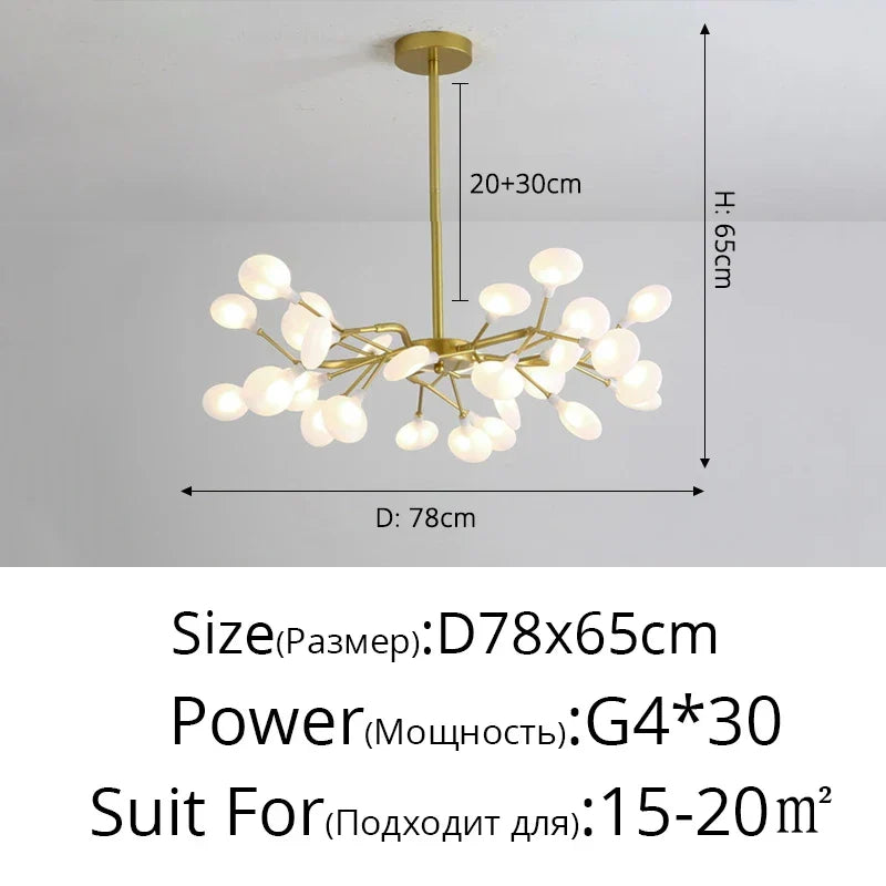 Iron Nordic Ceiling Light