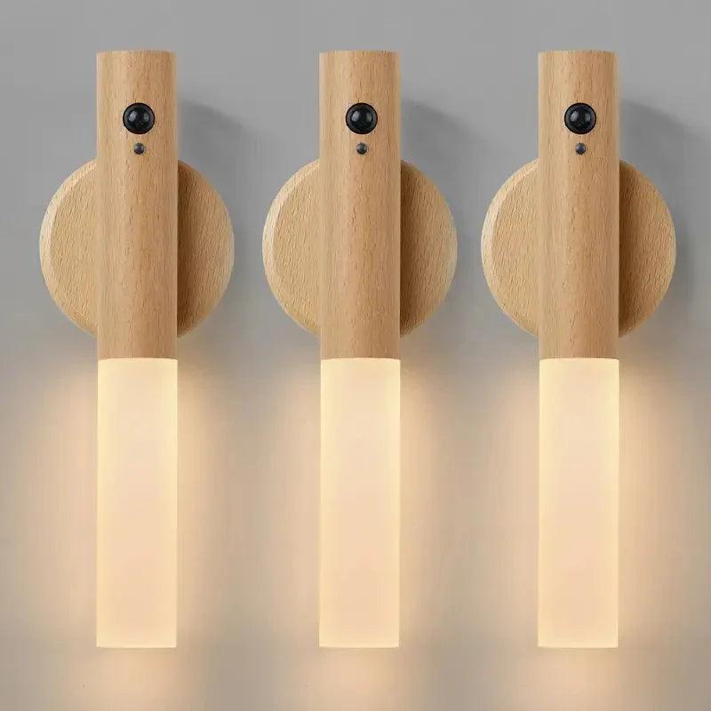 Smart Motion Sensor Night Light – Rechargeable LED Wall Lamp