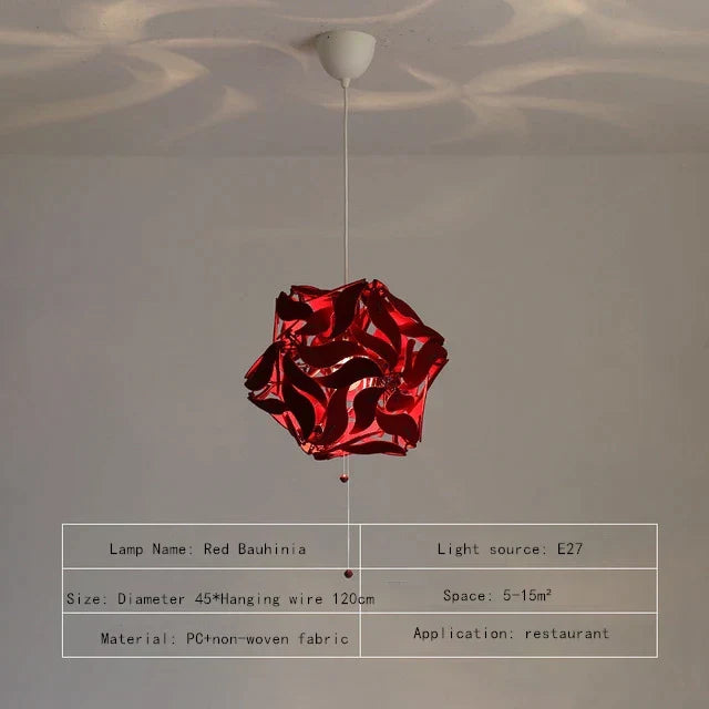 Gold Bauhinia LED Chandelier