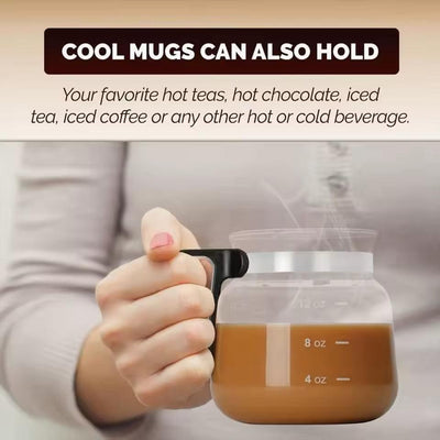 16oz Coffee Pot Style Mug Glass Mug