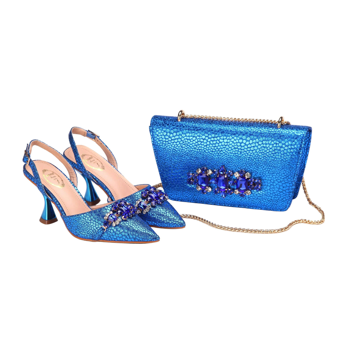 Women's Shoes and Bag Set with Pointed Toe EDN349