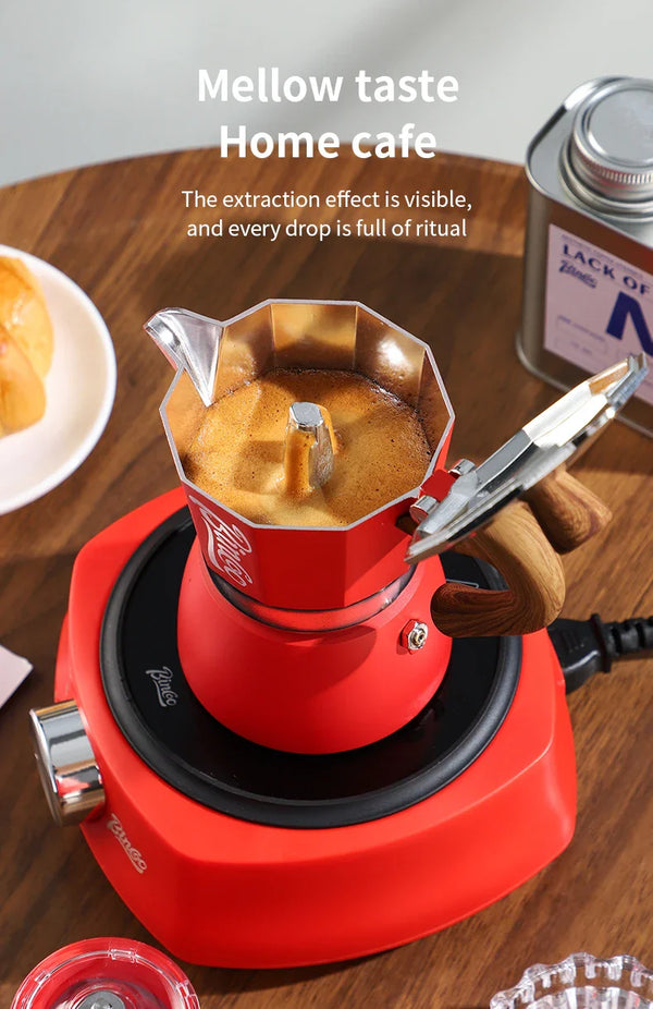 300ml Moka Pot - Italian Espresso Stovetop Coffee Maker for Home Baristas